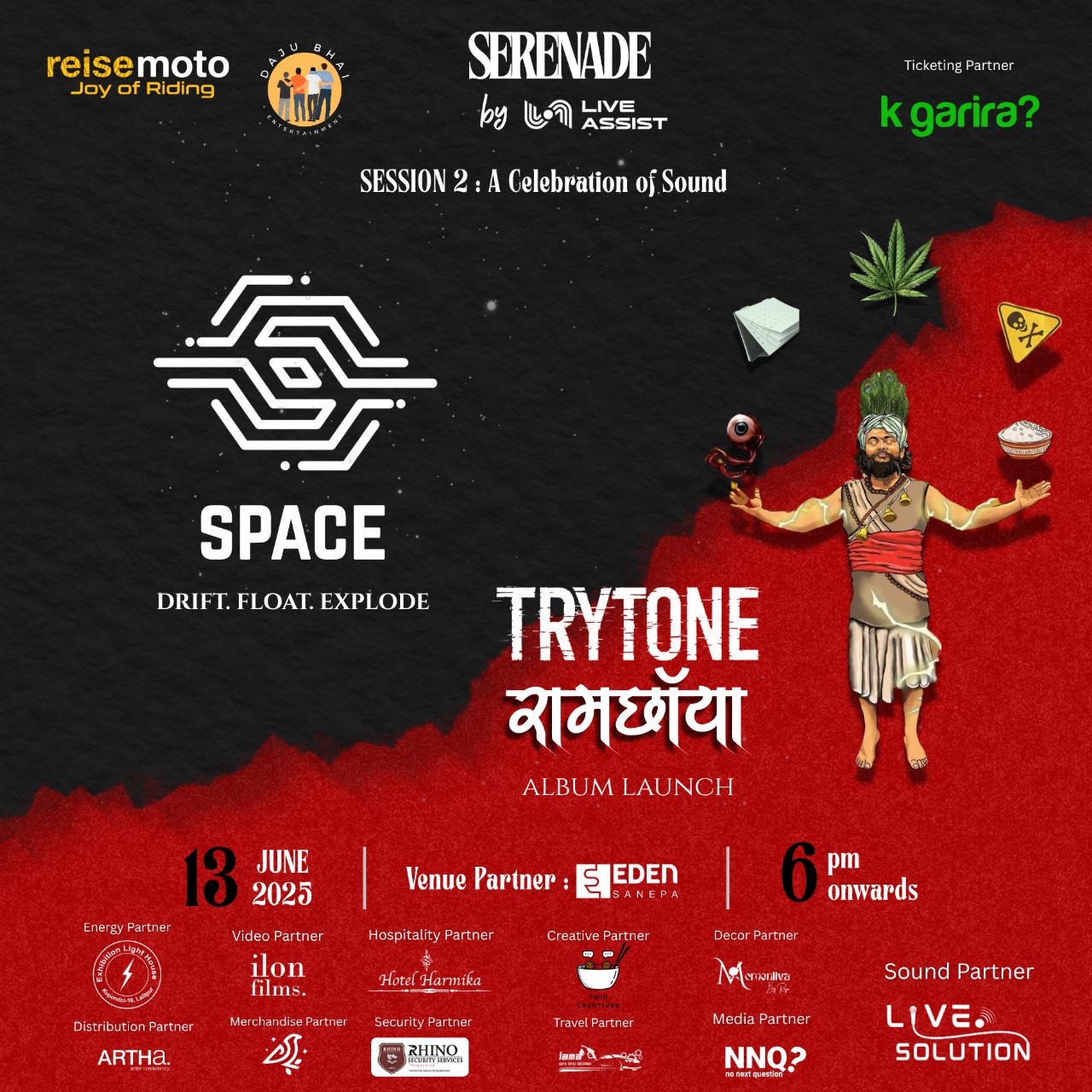 Serenade by Live Assist Session 2 | SPACE and TRYTONE| RAMCHHAYA Album Launch TRYTONE.